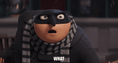 Cartoon Character Wearing Scarf And Mask Saying What GIF
