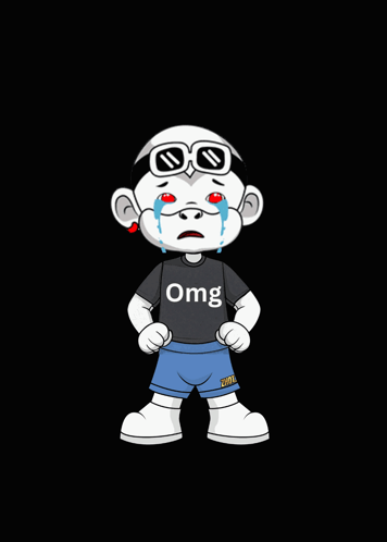 Cartoon Character Wearing Shirt Saying OMG GIF