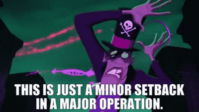 Cartoon Character Wearing Skull Top Hat GIF