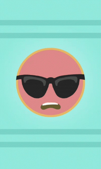 Cartoon Character Wearing Sunglasses And Red Mask GIF