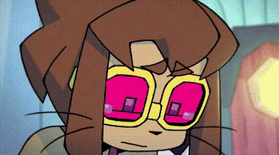 Cartoon Character Wearing Sunglasses And Tie GIF