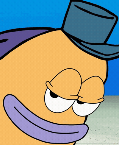Cartoon Character Wearing Top Hat GIF