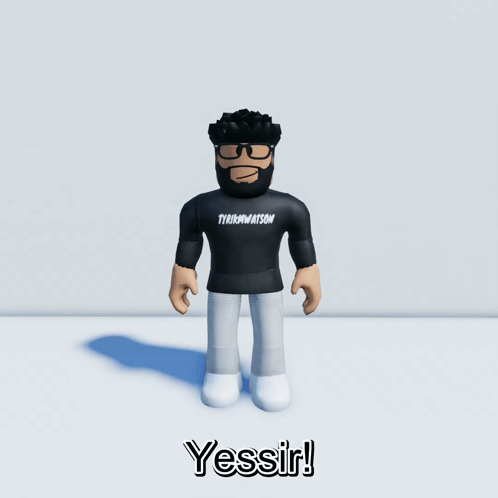 Cartoon Character Wearing Yessir Shirt GIF