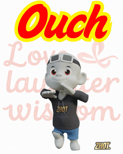 Cartoon Character Wearing Zhot Hoodie GIF