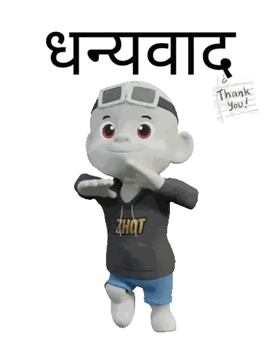 Cartoon Character Wearing Zhot Hoodie Sticker