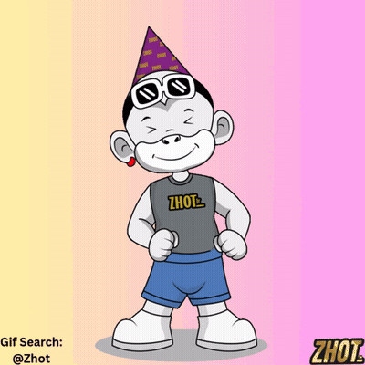 Cartoon Character Wearing Zhot Shirt GIF