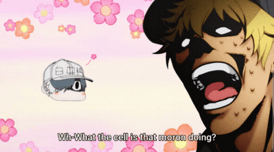 Cartoon Character Wh-What The Cell Is That Moron GIF