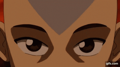 Cartoon Character White Eyes Red Background GIF