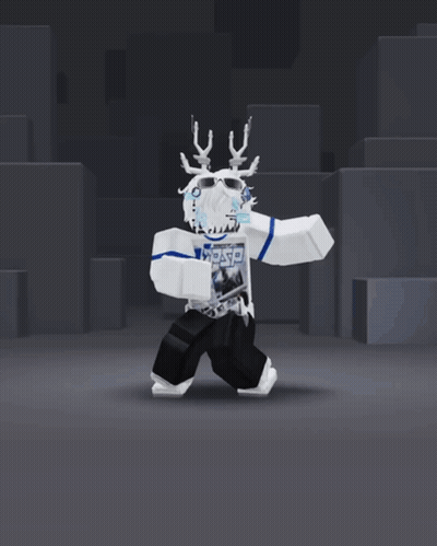Cartoon Character With Antlers And Shirt Saying Fate GIF