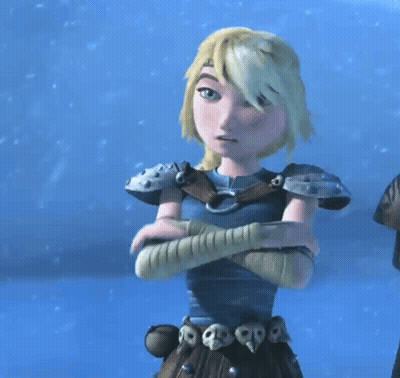Cartoon Character With Arms Crossed And Skulls Around Waist GIF