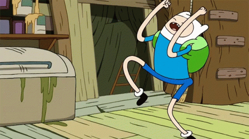 Cartoon Character With Backpack Dancing GIF