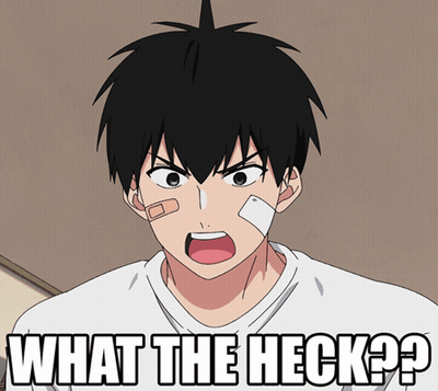 Cartoon Character With Bandage Saying What The Heck GIF