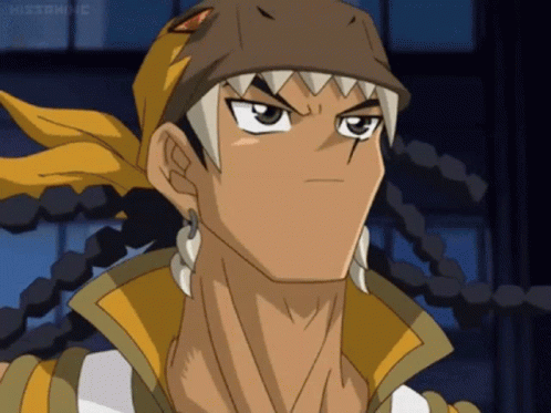 Cartoon Character With Bandana And Hat GIF