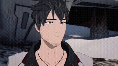 Cartoon Character With Beard And Black Hair Looking At Camera GIF