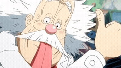 Cartoon Character With Beard and Pink Nose Giving Thumbs Up