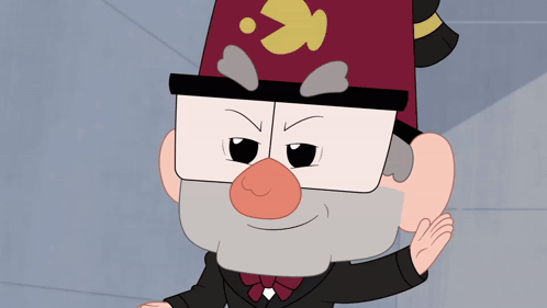 Cartoon Character With Beard And Red Hat GIF