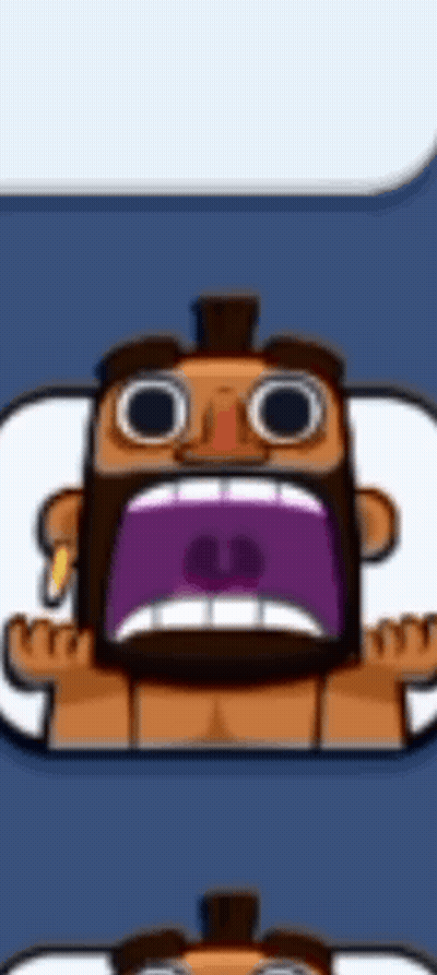 Cartoon Character With Beard Screaming Purple Mouth GIF