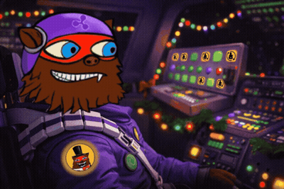 Cartoon Character With Beard Sitting At Computer GIF