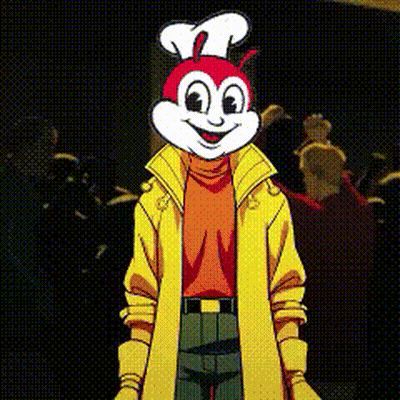 Cartoon Character With Bee Head And Yellow Coat GIF