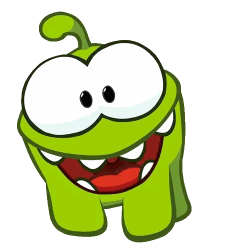 Cartoon Character With Big Eyes And Red Mouth Sticker