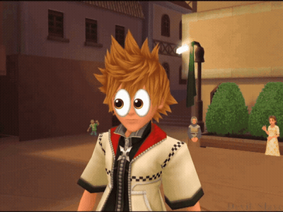 Cartoon Character With Big Eyes And White Shirt GIF
