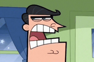 Cartoon Character With Big Mouth And S On Chest GIF