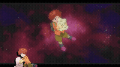 Cartoon Character With Big O Looking Through Doorway GIF