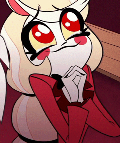 Cartoon Character With Big Red Eyes And Red Jacket GIF