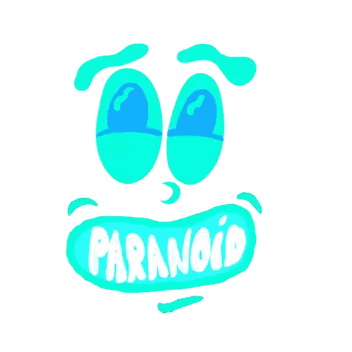Cartoon Character With Big Smile Sticker