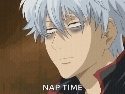Cartoon Character With Black Eye Saying Nap Time GIF