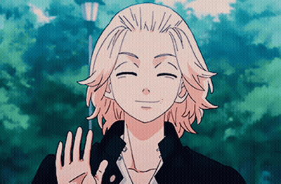 Cartoon Character With Blonde Hair Waving GIF