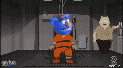 Cartoon Character With Blue Beard And Cowboy GIF