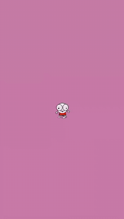 Cartoon Character With Blue Body And Eyes GIF