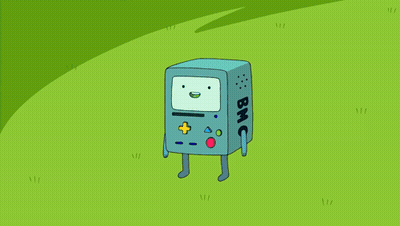 Cartoon Character With Blue Box On Head GIF
