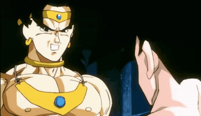 Cartoon Character With Blue Circle Chest Beside Another GIF