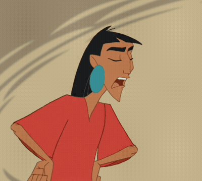 Cartoon Character With Blue Earring Gesturing GIF