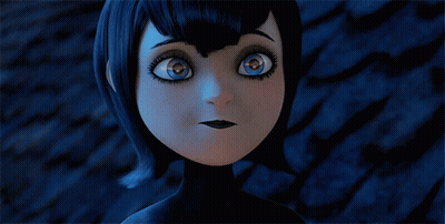Cartoon Character With Blue Eyes And Black Hair GIF