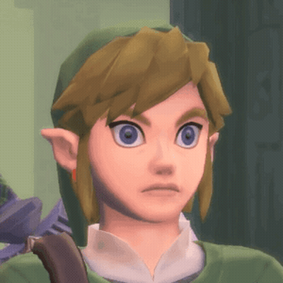 Cartoon Character With Blue Eyes And Green Hat GIF