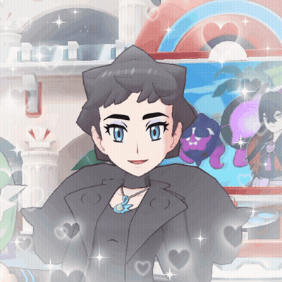 Cartoon Character With Blue Eyes And Necklace GIF
