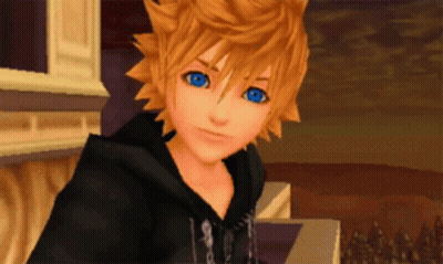 Cartoon Character With Blue Eyes And Yellow Hair GIF