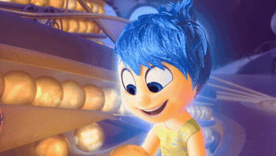Cartoon Character With Blue Hair And Big Eyes GIF