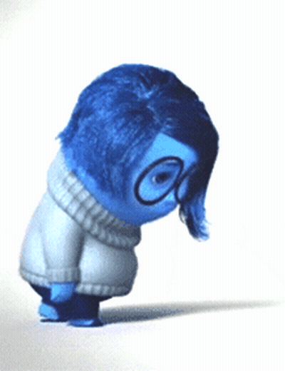 Cartoon Character With Blue Hair And Glasses GIF