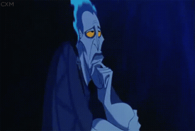 Cartoon Character With Blue Hair And Yellow Eyes GIF