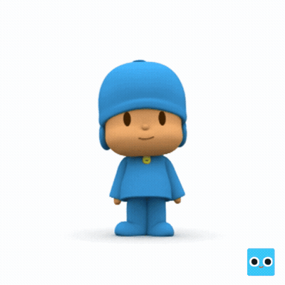 Cartoon Character With Blue Hat And Blue Shirt GIF