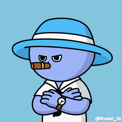 Cartoon Character With Blue Hat And Watch GIF