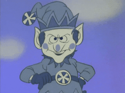 Cartoon Character With Blue Hat And White Star GIF