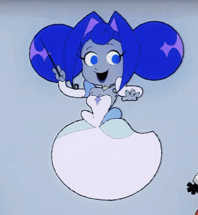 Cartoon Character With Blue Hat GIF