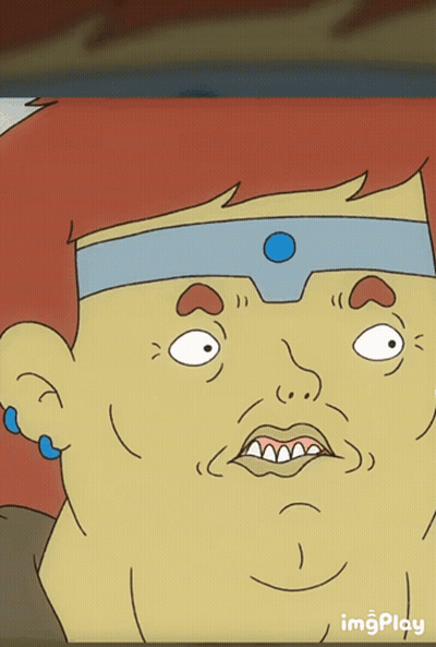 Cartoon Character With Blue Headband GIF