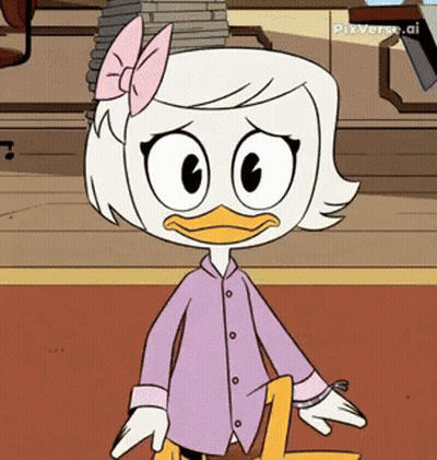 Cartoon Character With Bow on Head
