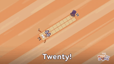 Cartoon Character With Bow Tie And Twenty GIF